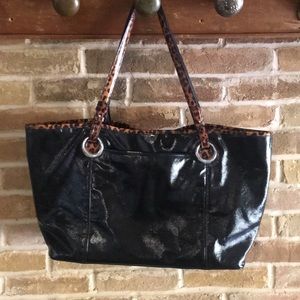 Ladies black tote bag